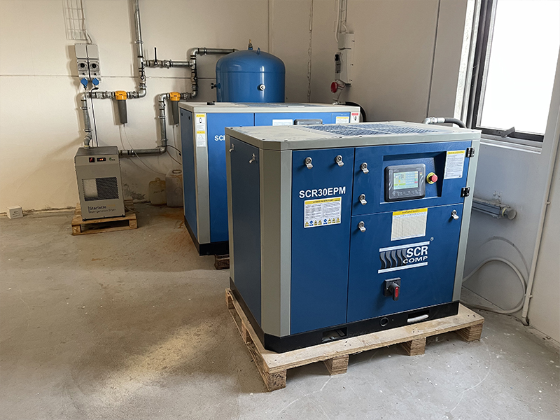 Installazione compressori per lavorazione Legno - SCR Compressor